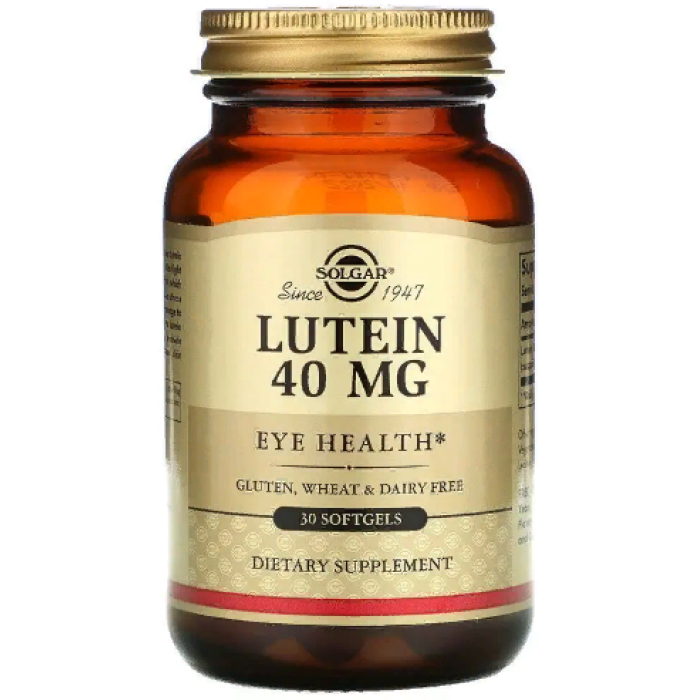 Solgar Lutein 40 mg (Солгар Лютеин), 30 капсул