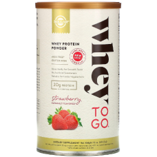 Solgar Whey To Go (Солгар Сывороточный протеин, клубника), 453.5 г