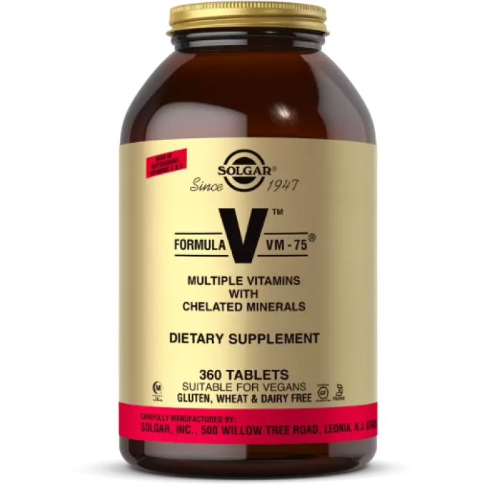 Solgar Formula VM-75 (Солгар Мультивітаміни та мінерали), 360 таблеток