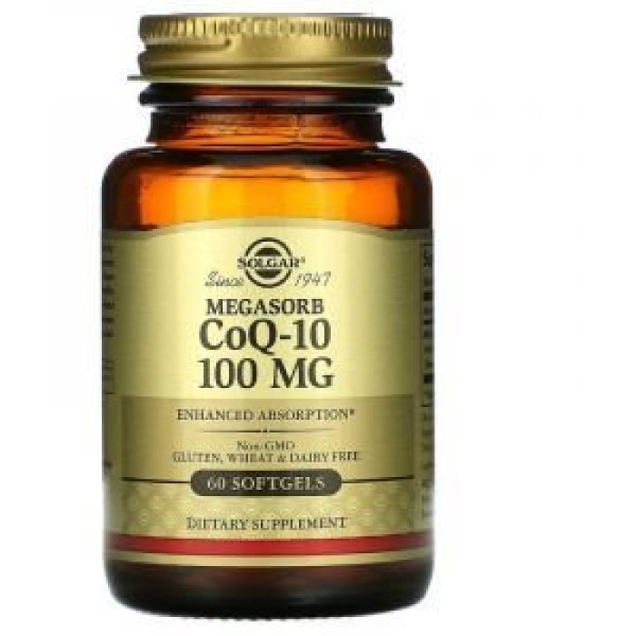 Solgar Megasorb CoQ-10 100 mg (Солгар Коэнзим Q10), 60 капсул