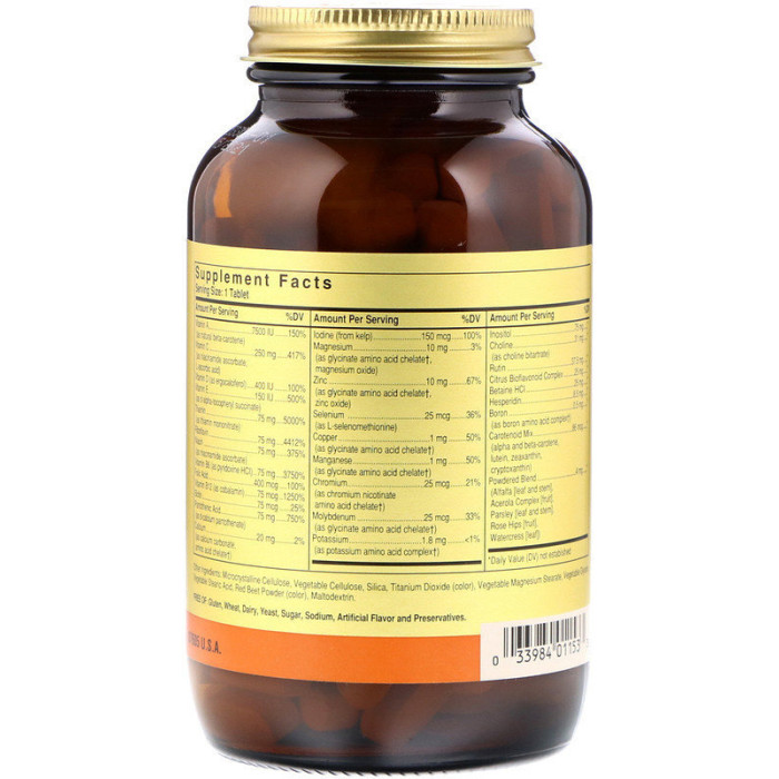 Solgar Iron-free Formula V VM-75 (Солгар Формула В VM-75 без железа), 90 таблеток